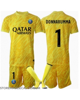 Paris Saint-Germain Gianluigi Donnarumma #1 Portiere Maglia Gara Terza Repliche 2024-25 Bambino